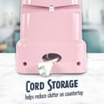 thumbnail image 4 of Nostalgia Retro Can Opener, Electric Can Opener with Built-in Knife Sharpener and Bottle Opener, Pink, 4 of 7
