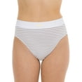 thumbnail image 4 of Kindly Yours Women’s Sustainable Cotton Hi-Cut Underwear, 3-Pack, Sizes XS to XXXL, 4 of 7