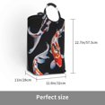 thumbnail image 3 of KLL Tricolor Koi Fish Trio Laundry Hamper,Large Canvas Fabric Lightweight Storage Basket Toy Organizer Dirty Clothes Collapsible Waterproof, 3 of 6