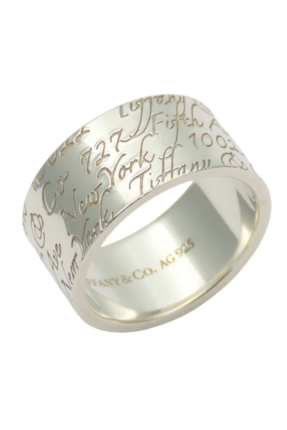 Pre-Owned Tiffany & Co. Notes New York ring, 925 SV, approximately 7.8g, wide,... (Good)