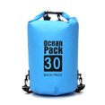 thumbnail image 1 of Tignapoo 30L Light Blue Waterproof Backpack for Outdoor Activities - Ideal for Rafting, Boating, Swimming, and Kayaking with Roll-Top Closure and Durable PVC Construction, 1 of 5