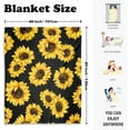 thumbnail image 3 of Sunflower Gifts Blanket (40x50inch) Soft Warm Sunflower Fleece Blanket for All Seasons Lightweight Flannel Fleece Blanket for Bedroom Living Rooms Sofa Couch, 3 of 6