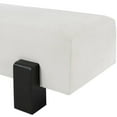 thumbnail image 6 of Meridian Furniture Edison Chenille Fabric Mid Century Modern Bench, Cream, 6 of 10
