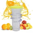 thumbnail image 2 of Lemon Squeezer - Manual Citrus Juicer with Screw-Top Lid & Built-In Filter, Dual-Use Lime/Lemon Press for Cocktails, Portable Hand Juicer （Yellow）, 2 of 6