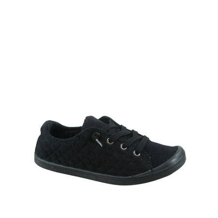 

Comfort-20 Women s Quilted Causal Comfort Slip On Round Toe Flat Sneaker Shoes (black 7.5)