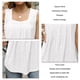 thumbnail image 5 of Camiseta sin mangas para mujer, camiseta sin mangas, ajuste holgado, cuello cuadrado, cómoda para viajes de cita, 5 of 8