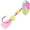 Hammered Chartreuse Pink, variant on Panther Martin PMSSHR_12L_HCP Salmon Steelhead HolyRoe Fishing Spinning Lure - Hammered Chartreuse Pink - 12L (3/10 oz)