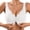 White, variant on Women's Wireless Bra Jelly Gel Supported Seamless Brassiere Smooth Inverted V-Neck Bralette Comfort Plunge Lift Removable Cups Everyday Anti-Chafing Underwear Pink L