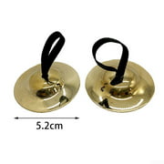 2 Pcs Belly Dancing Finger Cymbal Percussion Musical Instrument 5cm 9cm 15cm