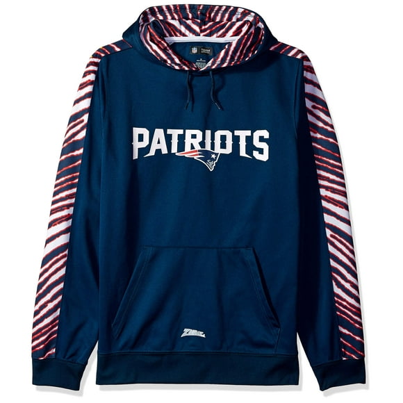 Zubaz Men's Pullover Hoodie Navy Medium