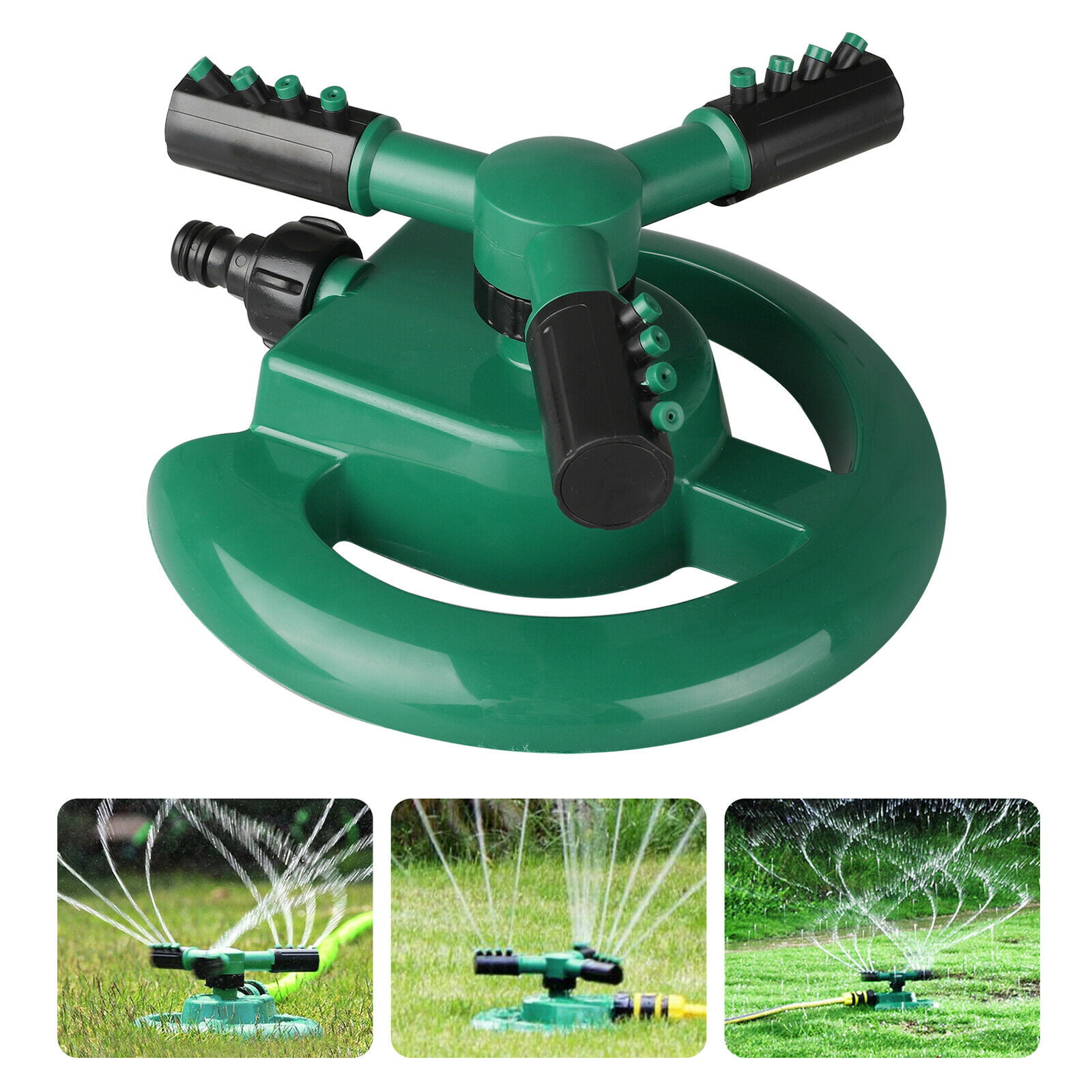 Outdoor Garden Yard Lawn Plant Sprinkler 360° Auto Rotation Watering Irrigation 