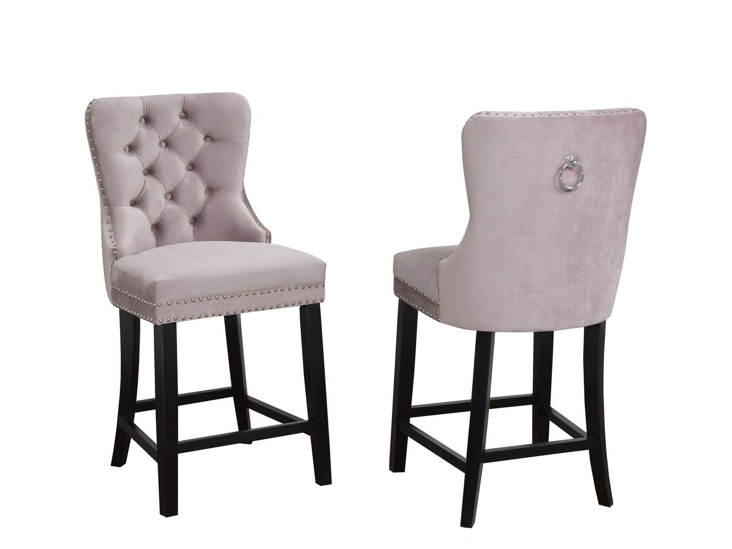 Karem Counter Stool, Set of 2, Salmon