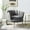 Gray, variant on Modway Admire Scalloped Edge Performance Velvet Accent Lounge Arm Chair in Gray