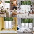 thumbnail image 5 of Green Forests Valance Curtain Nature Landscapes Lush Plant Spring Window Valances Rod Pocket Short Curtains Window Treatments for Kitchen Bedroom Bathroom Laundry 42" x 12", 5 of 9