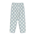 thumbnail image 5 of Naloa Daisy Plaid Blue Print Women’s Ultra-Soft Comfy Pajama Lounge Pants with Pockets & Drawstring, 5 of 8