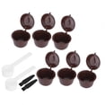thumbnail image 4 of juegos de taza de filtro de cápsula de café, cápsulas rellenables reutilizables con cepillo de cuchara apto para máquinas de café DOLCE GUSTO, 4 of 14