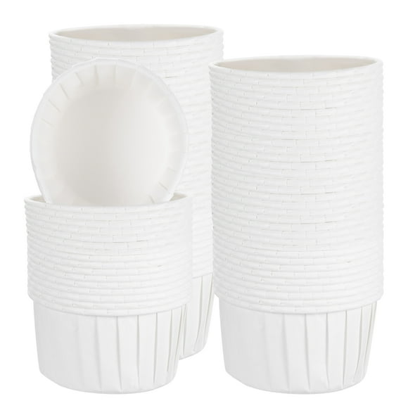 Uxcell Mini Cupcake Liners for Baking Cupcake, 100Pcs Cupcake Muffins Liners Cupcake Holders, White
