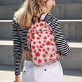 thumbnail image 7 of Balery Hand Drawn Strawberry Vintage Canvas Backpack for Men and Women - Large Capacity, Durable Travel Laptop Bag for School, Work, Hiking, and Outdoor Activities, 7 of 7