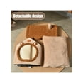 thumbnail image 6 of YFTDEY Dog House Indoor Soft Kennel Bed, Foldable Pet Cave with Cushion, Non-Slip Bottom, Plush Fabric, Safe Space for Small Medium Large Dogs Cats, 6 of 7