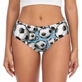 thumbnail image 1 of Fotbe Football Soccer Ball Calzones Estampados para Mujer – Ropa Interior de Algodón, Cómoda, Suave y Elástica-X-Large, 1 of 6