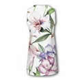 thumbnail image 4 of Dégagement de Robe Sans Manches Décontractée d'Été Imprimé Col Rond Robe Sans Manches Blanc XL, 4 of 5