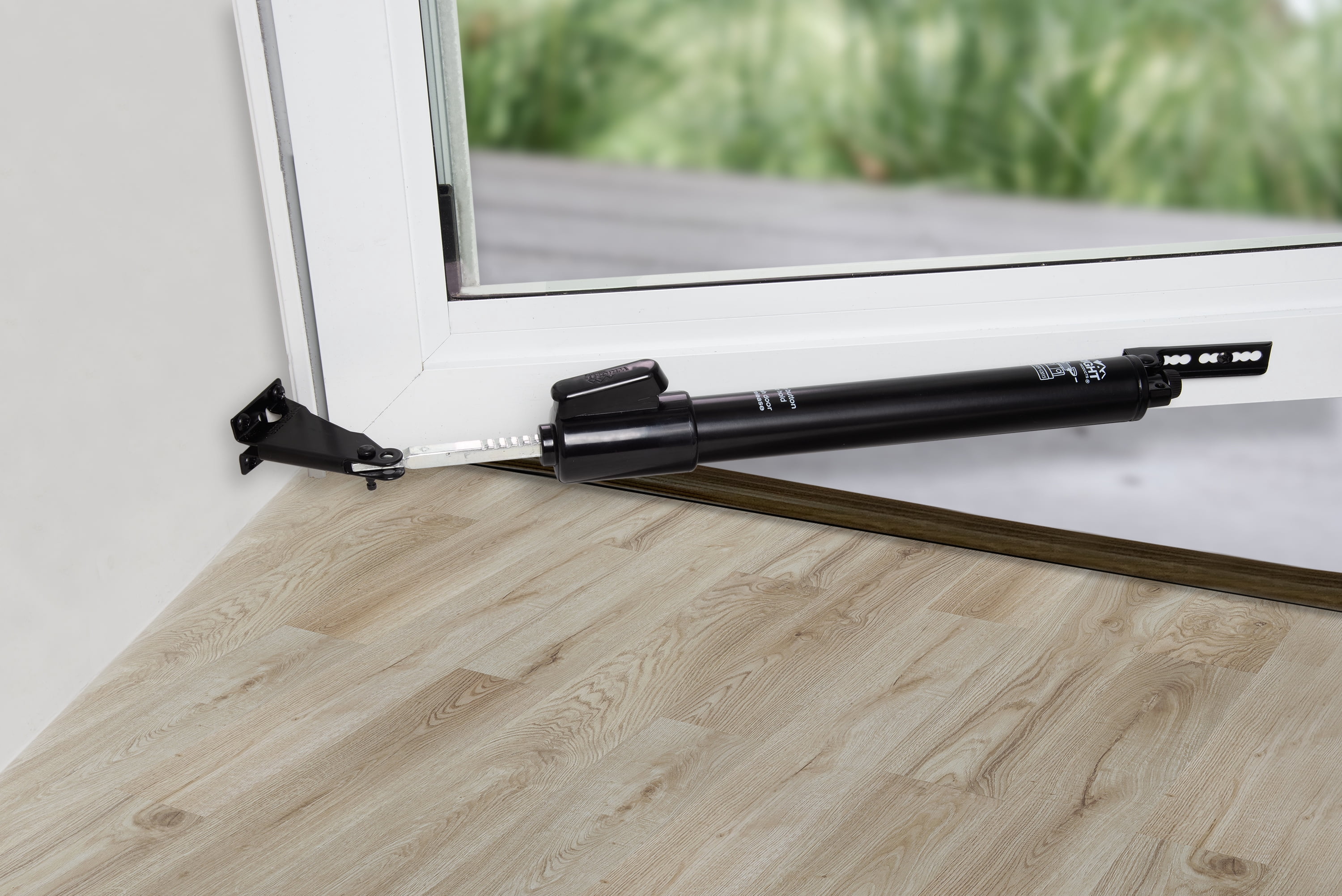 Wright Products Standard Duty E-Z Hold Pneumatic Screen and Storm Door Closer, Black