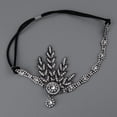 thumbnail image 1 of 1920s Great Headband Mujeres Pers Charleston Party Headpiece , Estilo 1-Negro Macarena Diadema Flapper para mujer, 1 of 4