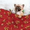 thumbnail image 3 of Rocae Gingerbread Man for Pet Blanket Dog Blanket Cat Blanket Soft Sleep for Small Medium Pet-Medium, 3 of 8