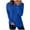 Dark Blue, variant on Simua Sweatshirt for Women Long Sleeve Shirts Crewneck Sweaters Fall Fashion Pleated Outfits Tunic Tops
