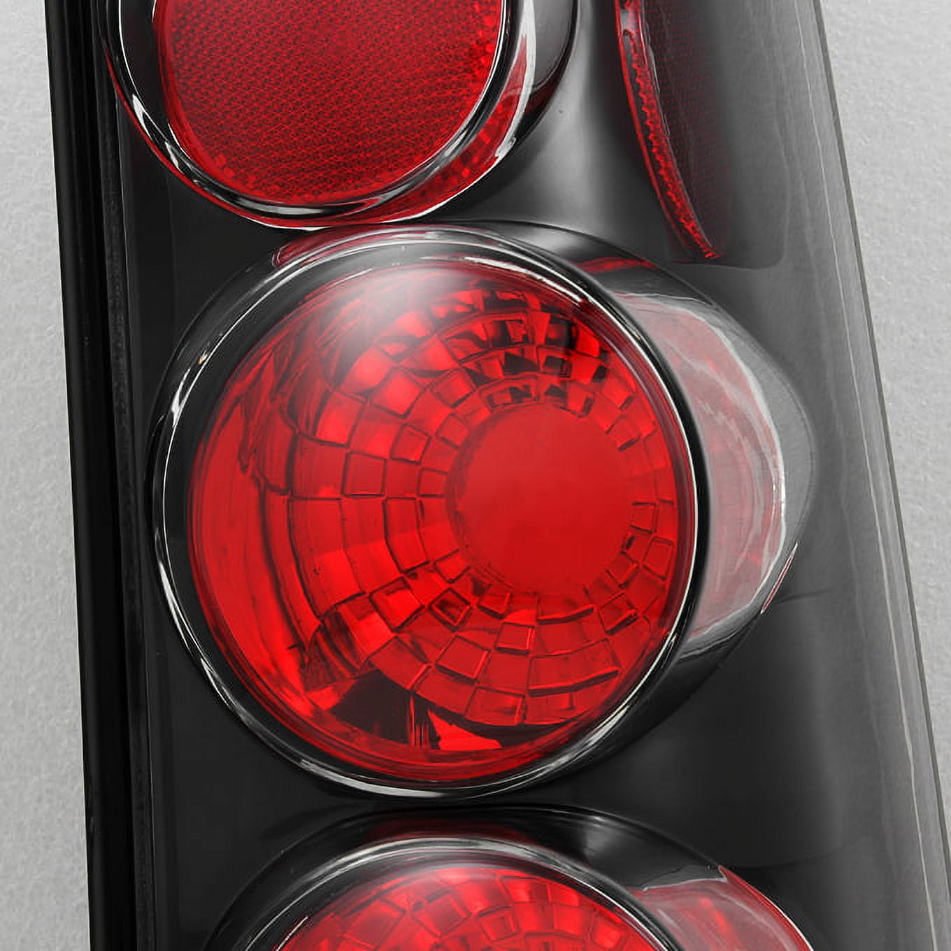 AKKON - For 2003-2014 Chevy Express GMC Savana 1500 | 03-24 2500 3500 Left + Right Black Replacement Tail Lights Lamps Pair