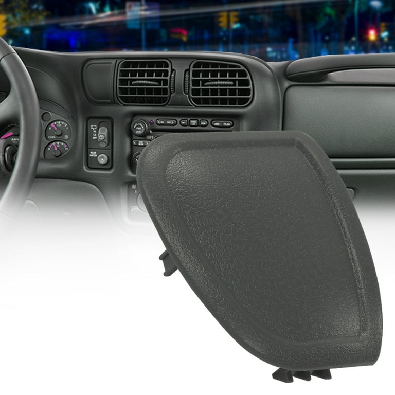 Pit66 Gray Switch Cover Cluster Bezel Dash Trim Compatible with Chevy S10 Blazer 4x4 4WD 1998 1999 2000 2001 2002 2003 2004