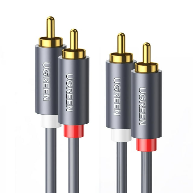 Cable RCA UGREEN 2RCA macho a 2RCA macho, 3 m, chapado en oro
