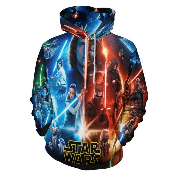 Star War Adult Sweater Pullover Sweatshirt Hoodies Long Sleeve Hooded Jackets Men Women