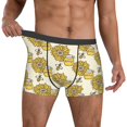 thumbnail image 2 of Kdxio Men's Boxer Briefs with Cartoon Honey Pot Bee Sunflower Print - Comfortable and Breathable Underwear for Everyday Wear, 2 of 7