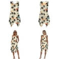 thumbnail image 3 of Whosucclay Palm Tree Print Matching Hawaiian Outfits for Couples, Womens Casual Summer Sleeveless Crewneck Midi Dress Sundress and Mens Hawaiian Shirts Button Down Plus Size, S, 3 of 7