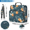 thumbnail image 2 of FORMRS Zipper Binder with Shoulder Strap 2-inch Ring 500 Sheet Capacity File Bag, Blue Oranges, 2 of 5