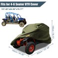 thumbnail image 2 of Unique Bargains UTV Cover Waterproof Protection Covers 210D Army Green 2-3 Seater  for polaris RZR for Ranger for yamaha XP XP4 for Can-Am for Arctic Cat Side by Side, 2 of 6