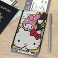 thumbnail image 3 of Hello Kitty Passport Holder Cover Case PU Leather Card Pockets Holder Cute Luggage Wallet Case for Women Men, 3 of 5