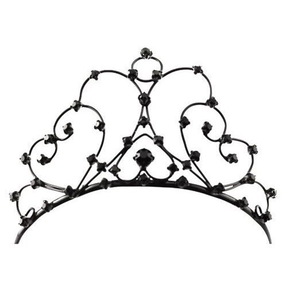 Black Gothic Tiara Costume Crown