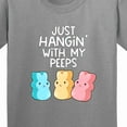 thumbnail image 4 of Inktastic Easter Hangin' with My Peeps Youth T-Shirt, 4 of 5