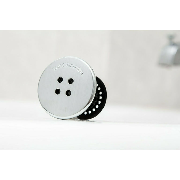 TubShroom Tub Drain Hair Catcher, Chrome – for Bathroom Drains, Fits 1.5” –  1.75” Bathtub and Shower Drains in 2023
