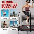 thumbnail image 3 of JSTUOKE Exercise Rebounder Mini Trampoline for Adults, 48", 3 of 16
