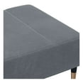 thumbnail image 6 of Footstool Dark Gray 30.3"x21.7"x12.2" - Modern Ottoman for Living Room, Cozy Foot Rest, Stable Plywood Frame, Compact Design, 6 of 8