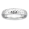 thumbnail image 1 of Bague en Argent Sterling Stackable Expressions Rhodium Taille 7, 1 of 3