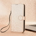 thumbnail image 5 of SaniMore Wallet Case for iPhone 14 Plus 6.7" 2022, Glitter PU Leather Case Polka Dot Card Slots Cash Pocket Kickstand Removeable Wrist Strip Magnetic Clasp All-around Protective Case, Rosegold, 5 of 13
