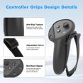 thumbnail image 6 of Silicone Cover Set for Oculus/Meta Quest 3S/Edition, VR Accessories for Meta Quest 3S, Protective Cover Set Includes Controller Grip Cover, Face Cover, VR Shell Cover (Black), 6 of 7
