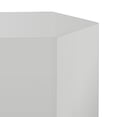 thumbnail image 3 of Mesa auxiliar modular Benzara CID Keli 38 cm gris claro brillante, 3 of 5