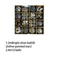 thumbnail image 2 of 42Pcs Christmas Ball Pendant Christmas Tree Electroplating Gold Powder Decoration Ball, 2 of 9