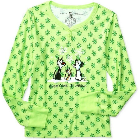 Mutts - Women's Plus Organic Cotton Sleep Henley