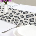 thumbnail image 4 of Yayeee Table Runner 70 inches Long for Home Kitchen Rectangle Dining Table Holiday Party Decoration, Gray Leopard Pattern, 4 of 7